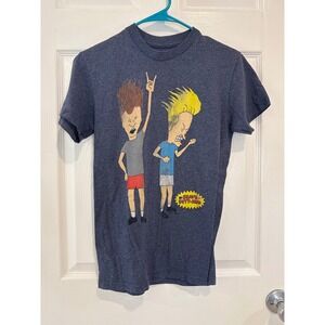 Travis Cotton Beavis and Butt-Head Graphic Tee‎ Cartoon T-Shirt Size S